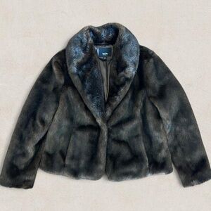 Mossimo Supply Co. Brown Faux Fur Jacket